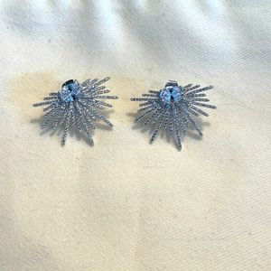 Bhldn Silver Starburst Earrings